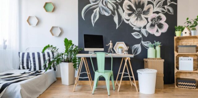 peinture et décoration pour un intérieur moderne