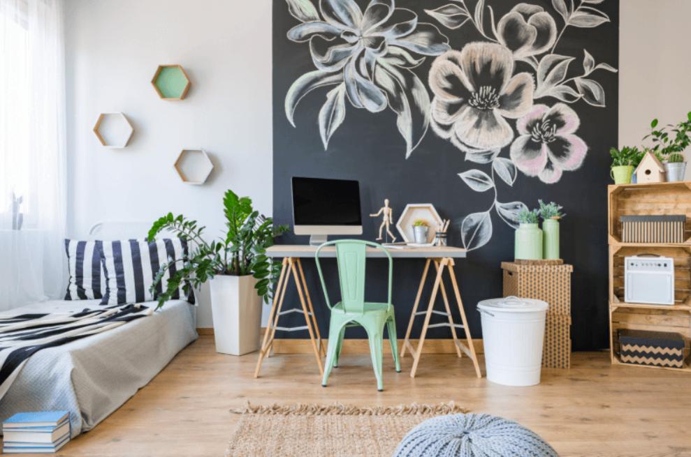 peinture et décoration pour un intérieur moderne