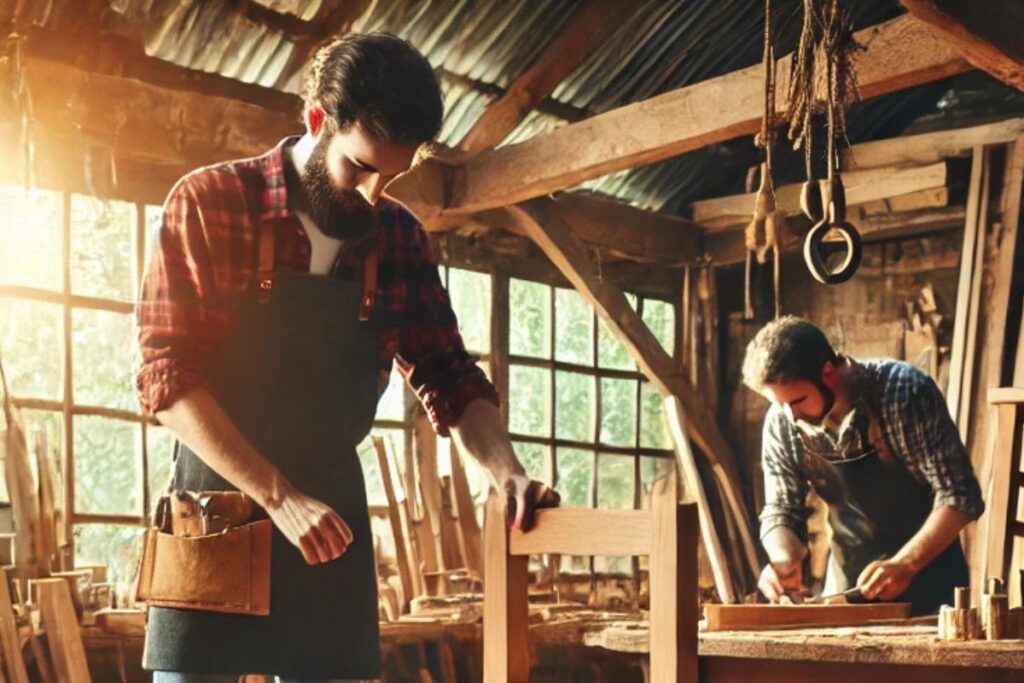 7-Meubles en bois faits main