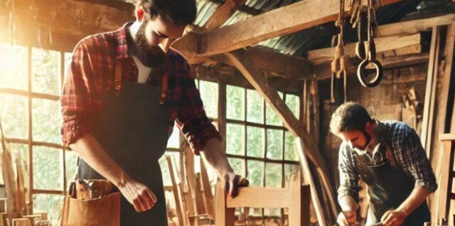 7-Meubles en bois faits main