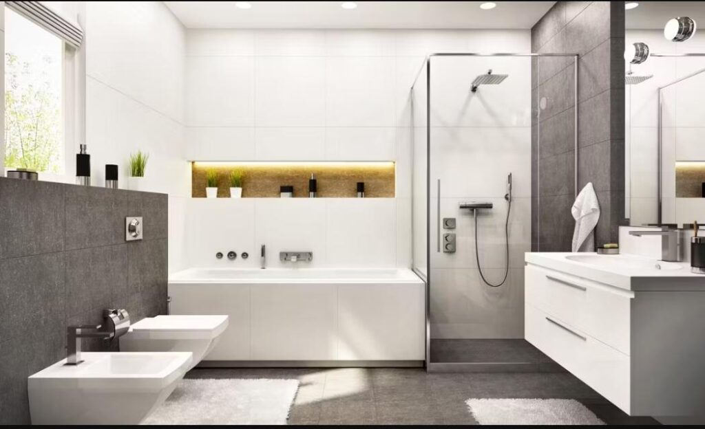 salle de bain fonctionnelle et esthétique