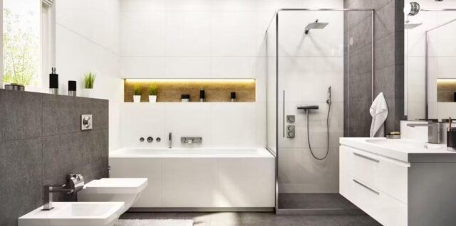 salle de bain fonctionnelle et esthétique
