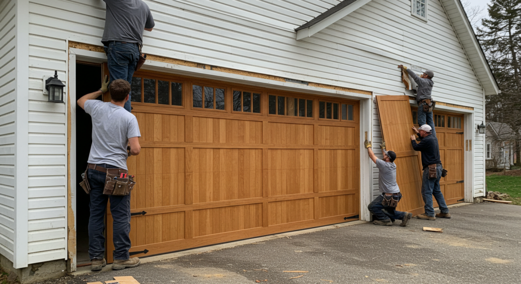 porte-garage-bois