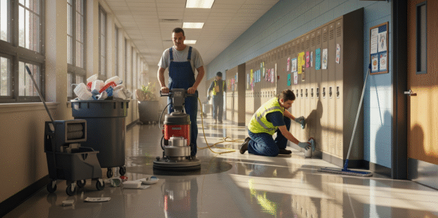 nettoyage d'établissement scolaire
